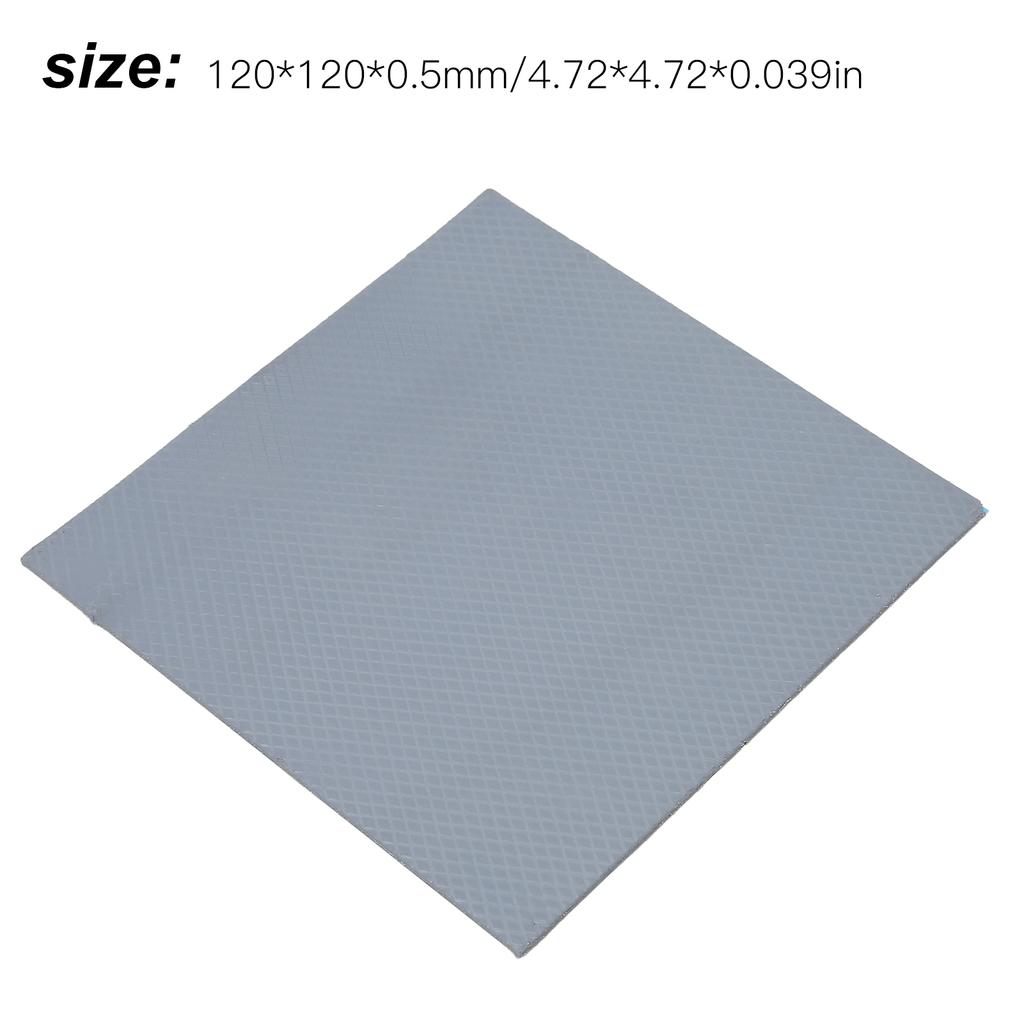 Thermal Pads for Laptop 120x120mm Ht Resistance 12W/mK Insulation Antistatic Silicone Material Htsink Cooling Pad for GPU