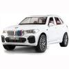 1:32 Compatible for BMW X5 SUV Model Car Toy, Zinc Alloy Pull Back Toy Car with Sound and Light for Kids Boy Girl Gift