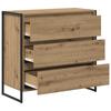 Sideboard Handcrafted Oak Style 79 x 36 x 75.5 cm Engineered Wood