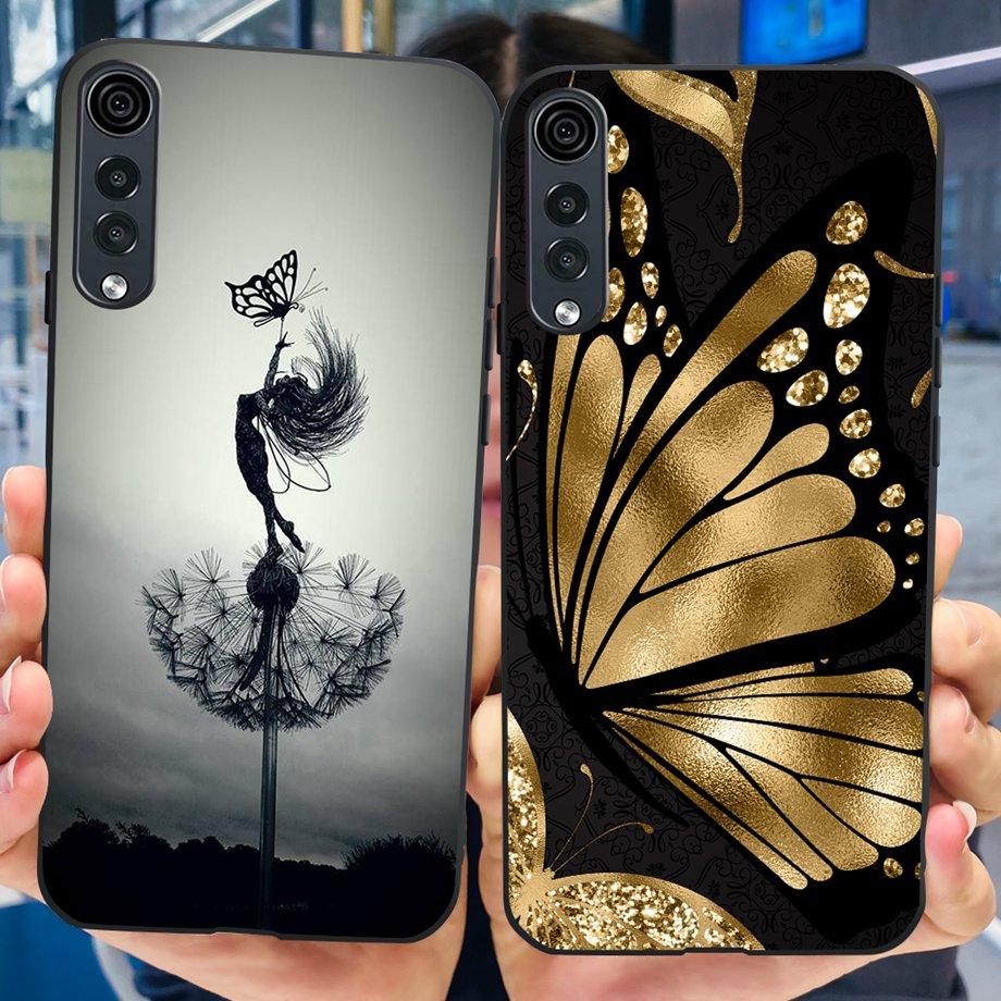 For LG Velvet 5G 4G / Velvet 5G UW Case Cute Cartoon Panda Flower Luxury Soft Silicon Phone Case Back Cover Capas