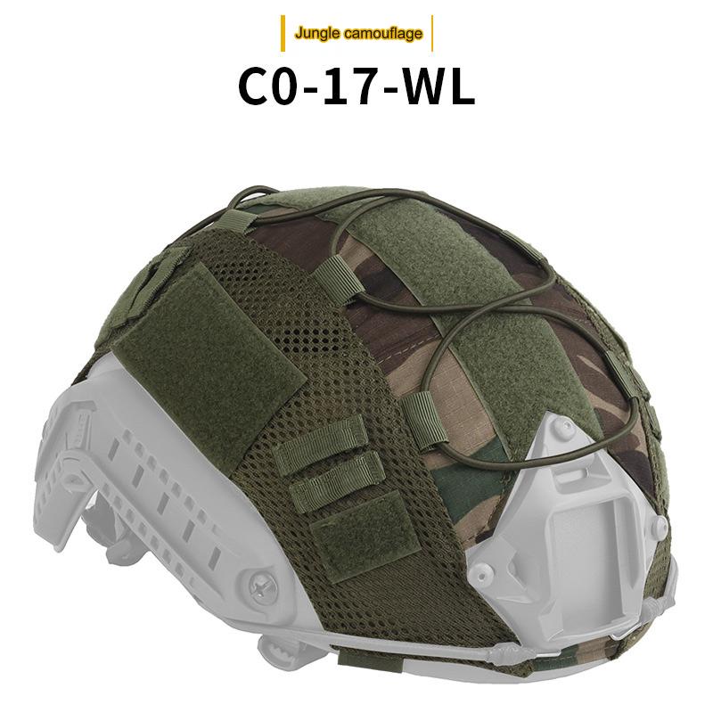 1 PC Multicam Tactical Helmet Cover for Fast MH PJ BJ OPS-Core Helmets Fast Helmet Protector Elasticated Cord with Elastic Cord