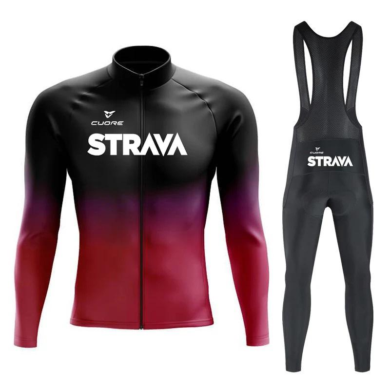 Enganliegender Radanzug, Herren und Damen Gleich, Mountainbike Rennrad Schnelltrocknend Trend Radanzug 2026 Herbst Atmungsaktives Radanzug Set