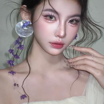 Round Shell Tassel Flower Earrings Temperament Atmosphere Ear Hook Niche Versatile High-end Earrings