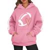 Hettegensere for kvinner Oversized gensere Langermet Uformell genser Hettegenser Topper