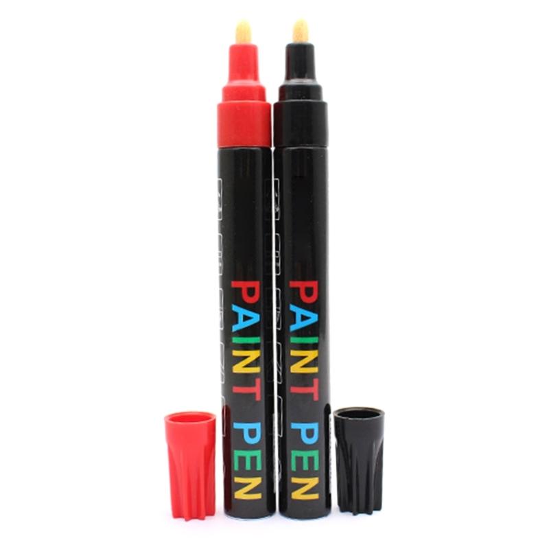 Multifunctional Paint Pens 12 Colors Markers Pens Drawing Pens Paint Pens Car Scratch Repair Pen for Glass Ceramic