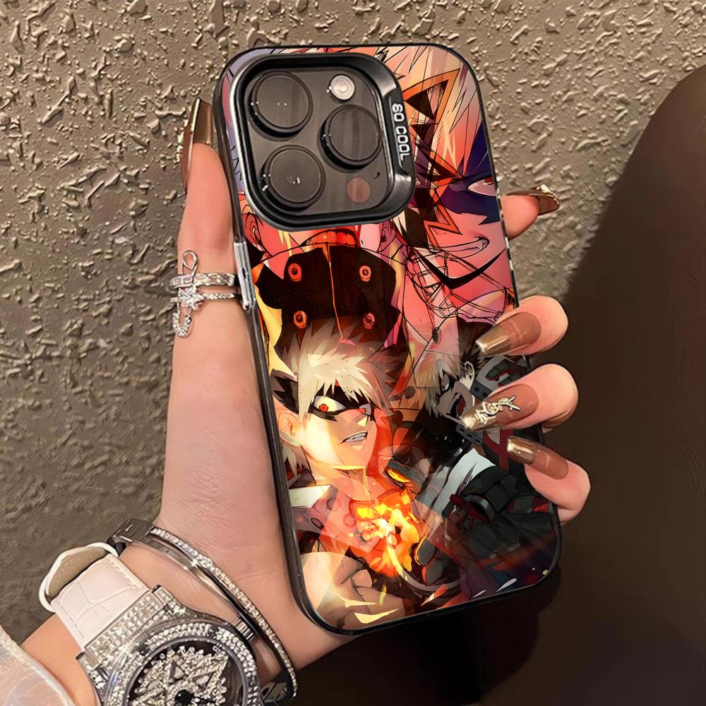 My Hero Academia Bakugo Phone Case for iPhone 17 16 15 14 13 12 11 X XR XS 8 7 Pro Max Plus Translucent Colour Protective Cover