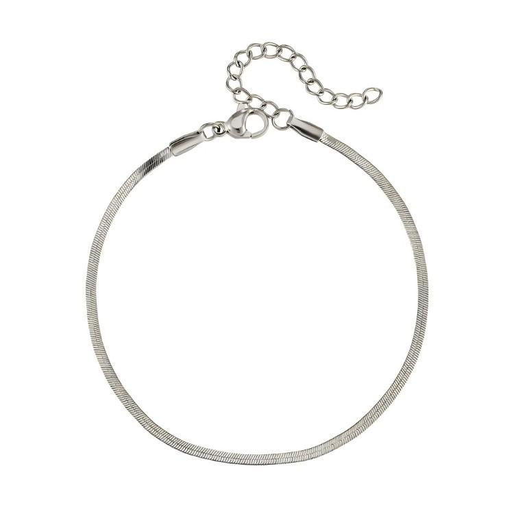 Customizable Adjustable Stainless Steel Blade Chain Bracelet