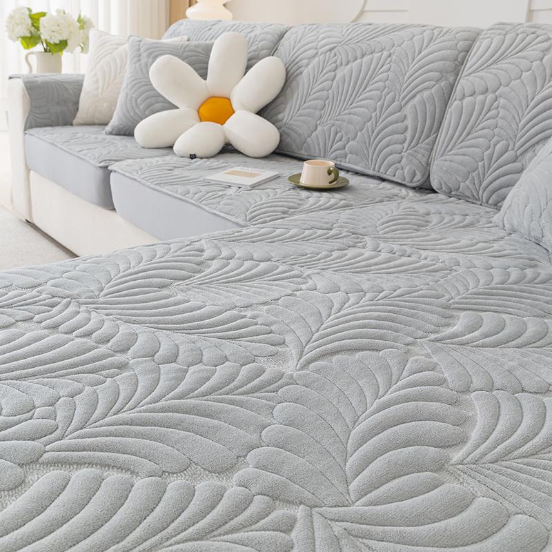 Winter Plush Sofa Cover Four Seasons Universal Non-Slip Cushion Three Seats One Art-Sofa All Wrapped Cover Universal Cover