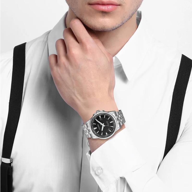 Citizen Ecology Drive Collection Light Powered Quartz Movement Stainless Steel Strap Watch BX1001-89E