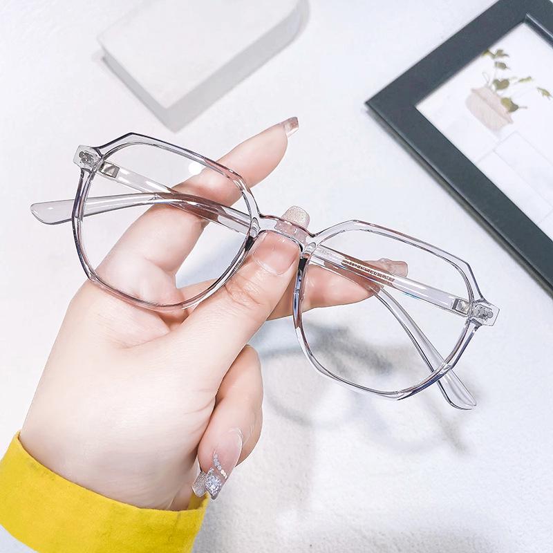 Unisex Minimalist TR90 Luxury Student Eyeglass Frame with Rivet Texture