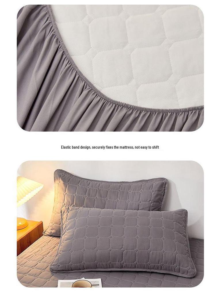 Thickened Non-Slip Quilted Bedspread & Mattress Dustproof Protector