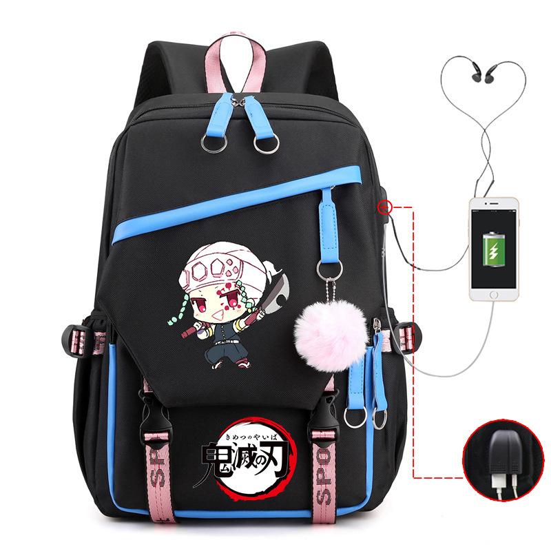 Kimetsu no yaiba ghost column peripheral printing schoolbag junior high school student high school multi-functional schoolbag
