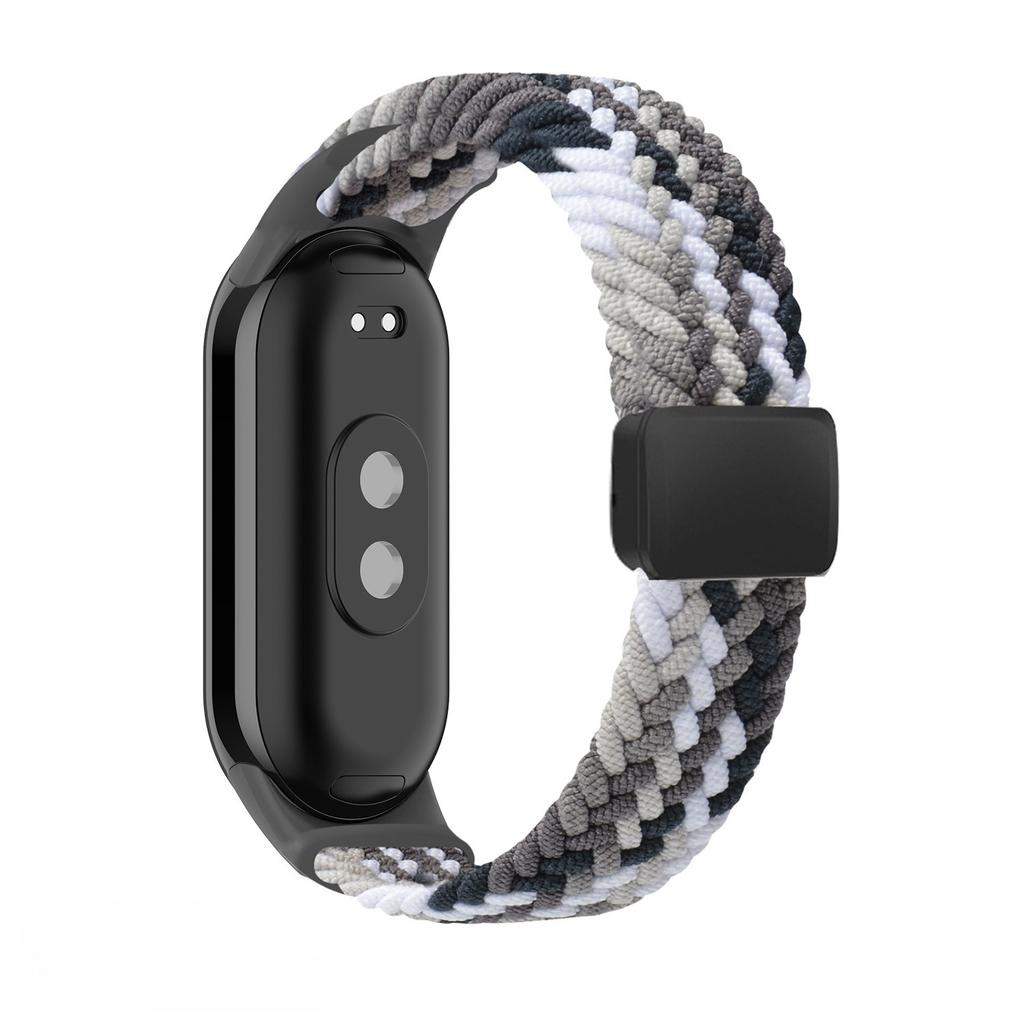 Braided Nylon WatchBand Strap For Xiaomi Mi Band 10 Smart Wristband Braided Elastic Weave Bracelet Miband 8 9 Watchstrap