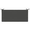 Bench Cushion SOEST 100percent  Polyester Anthracite 120 X 50 X 8 Cm