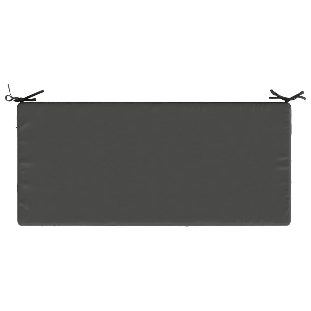 Bench Cushion SOEST 100percent Polyester Anthracite 120 X 50 X 8 Cm