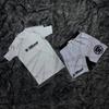 2026 Jiu Jitsu BJJ Boxen Set Herren Weiß Print & Fight Shorts Schnelltrocknend Kompression MMA Trainingssportbekleidung Für Erwachsene/Kinder