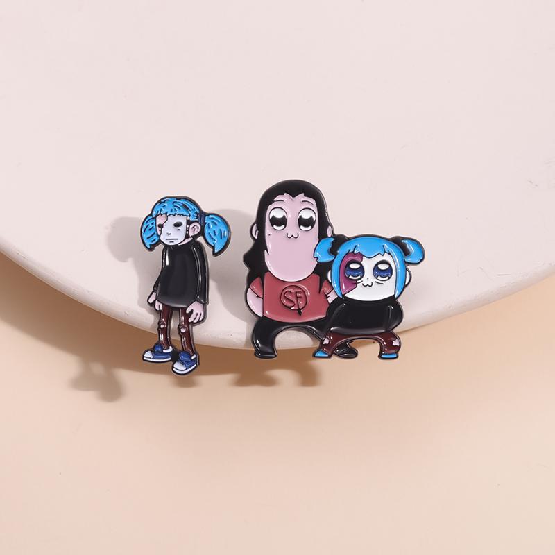 Anime Character Enamel Pins Cartoon Movie Figure Cute Brooches Hat Lapel Badge On Backpack Accessories Jewelry Friends Gifts