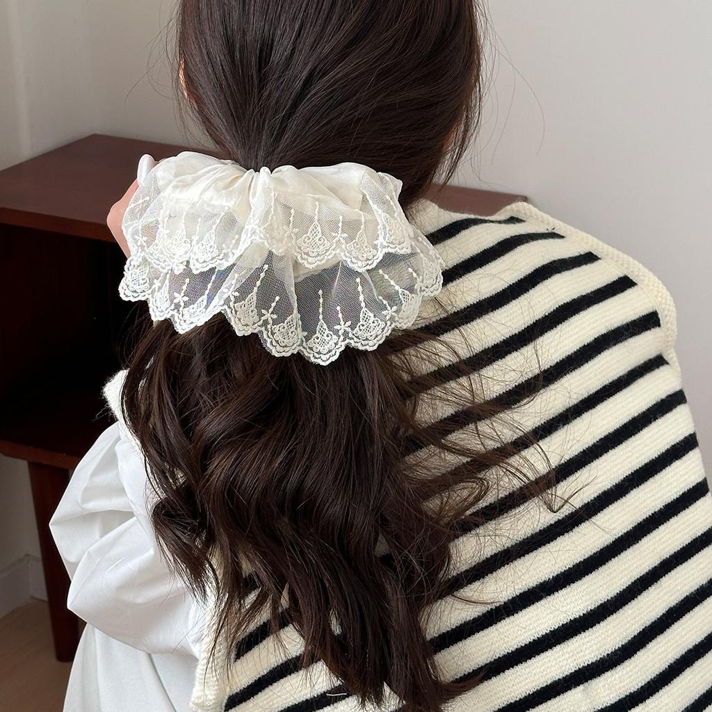Large Big Elastic Hair Bands Accessories for Women Girl Ties Korean Rubber Fascinators Elegant Vintage  Gift Kpop Adults New