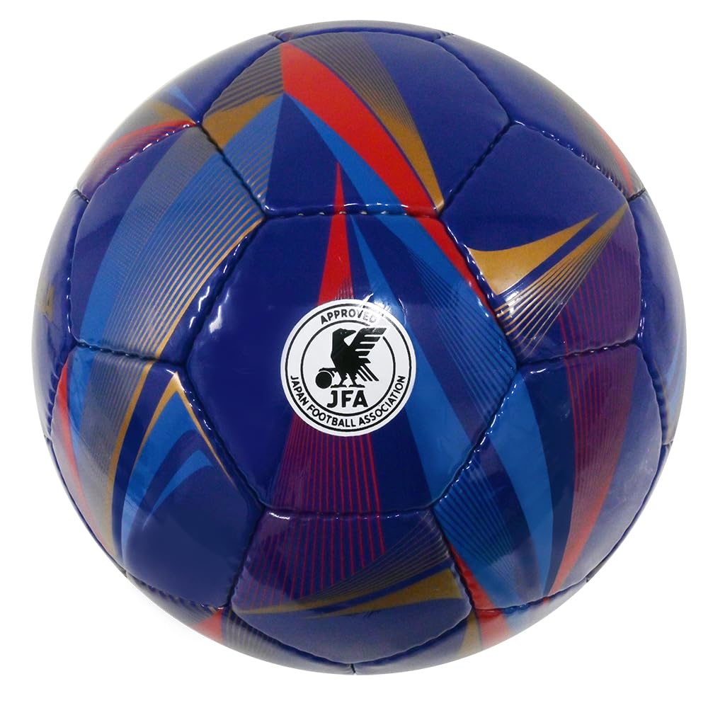 MIKASA Soccer Size Japan Football Association Certified School Recommended Internal Ball, 4, (Elementary Student), Hand-Stitched, Navy, FT428D-NB,