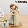 Hand-Painte Family Sculpture Elegant Resin Family Ornament  Bedroom