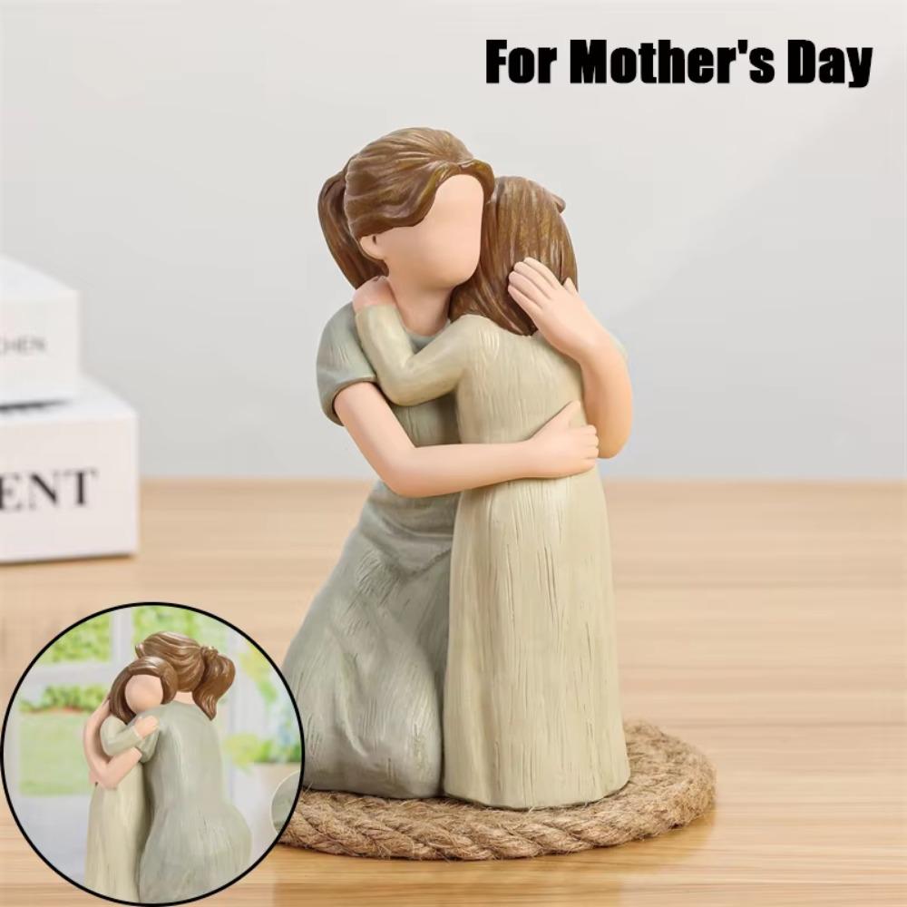 Hand-Painte Family Sculpture Elegant Resin Family Ornament  Bedroom