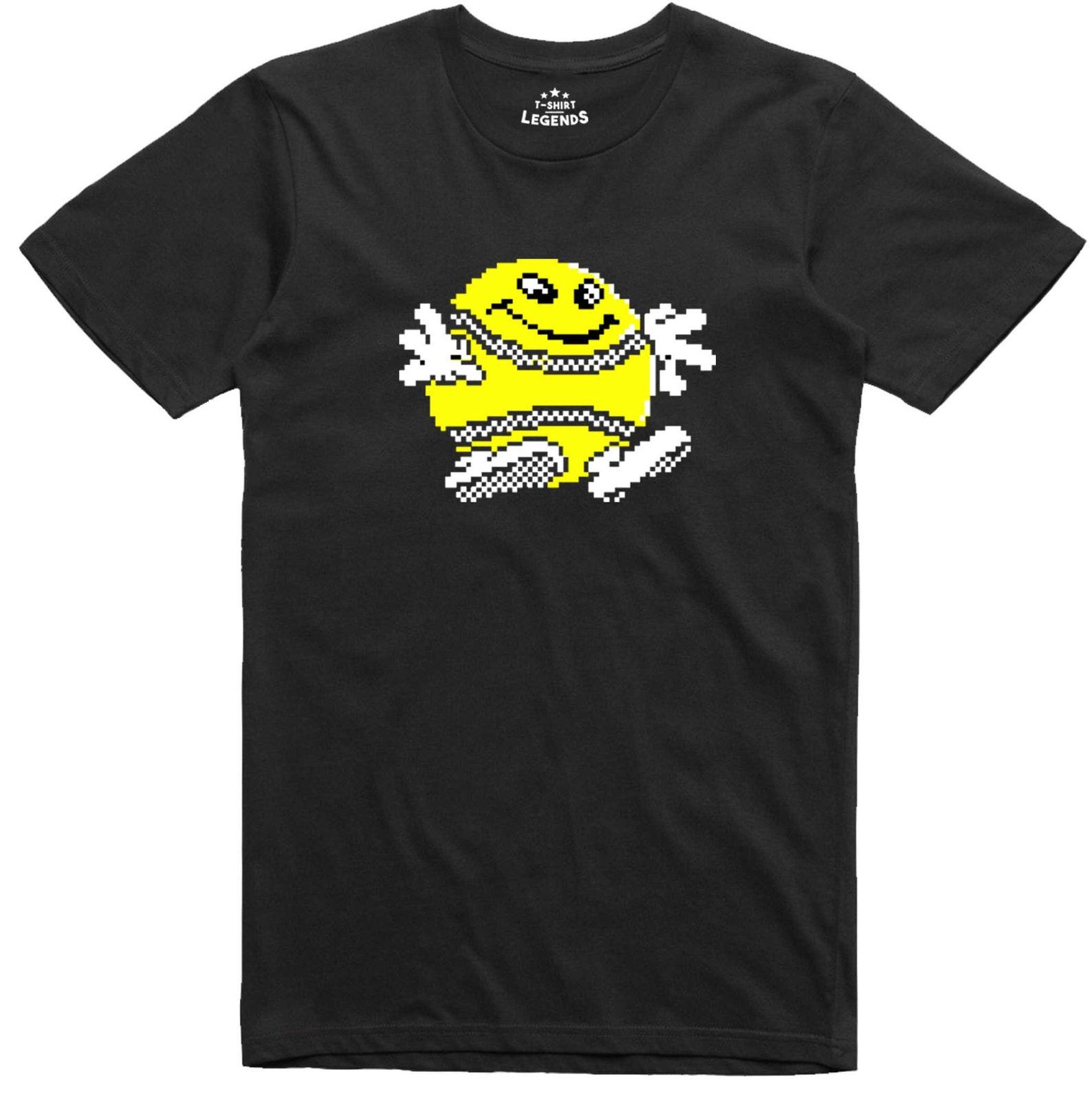 Retro Gamer T Shirt Bounder Pixel C64 Spectrum 48k 8 Bit Officially Licensed L