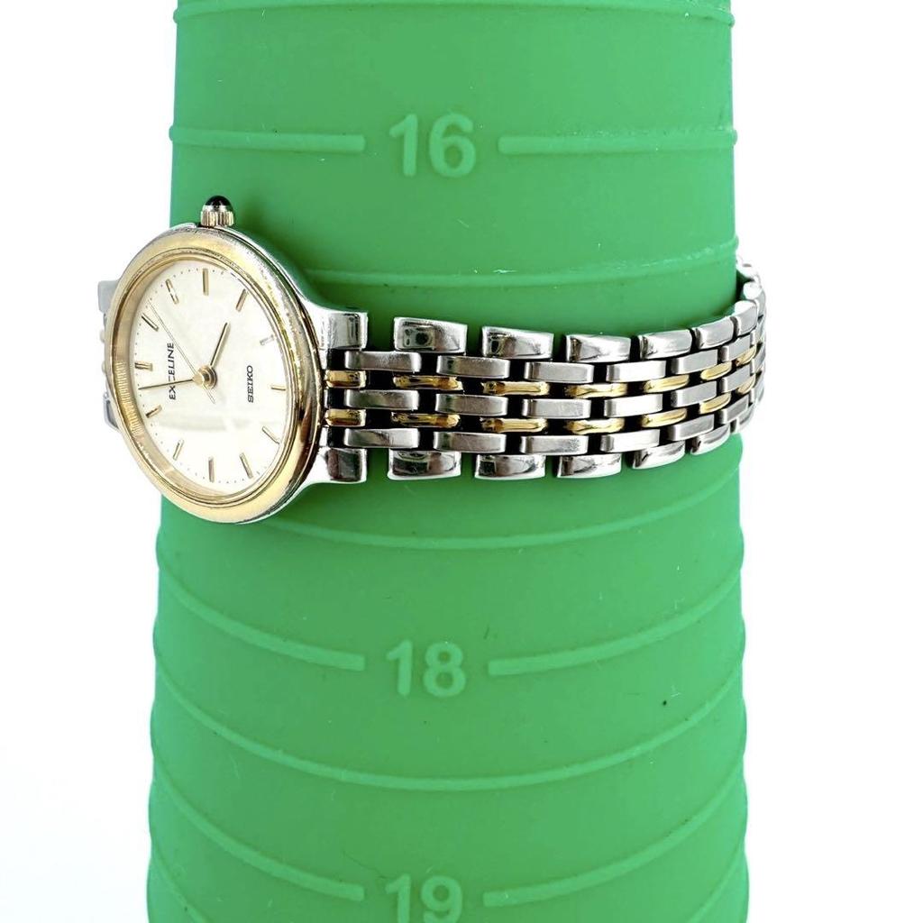 [USED] Battery SEIKO EXCELINE Watch Round Silver Gold