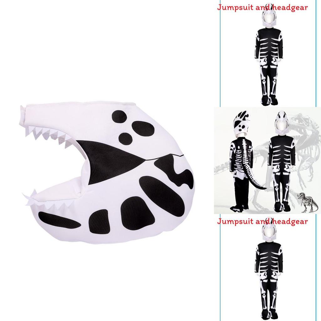 Halloween Skull Dinosaur Cosplay Costume For Kids With Polyester Fabric For Stage Performance