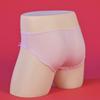 Large Size Kawaii Japanese Sissy Pouch Panties For Men Crossdressers Cute Bow Oil Glossy Briefs Maid Cosplay Lingerie Underwear