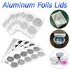 100 stuks Wegwerp Zelfklevende Aluminium Dekseltjes Afsluitingen voor Nespresso Koffie Capsule Cups Zelfklevende Afsluitfolie Sticker Koffiezetapparaat
