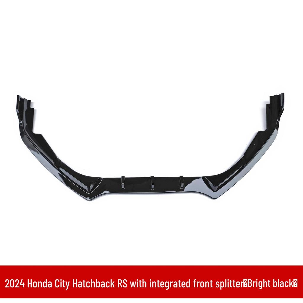 Honda Fit Hatchback RS Style Body Kit: Includes Front Lip, Bumper Top Spoiler, Rear Spoiler, Side Skirts, and Grille for 2024 Model.