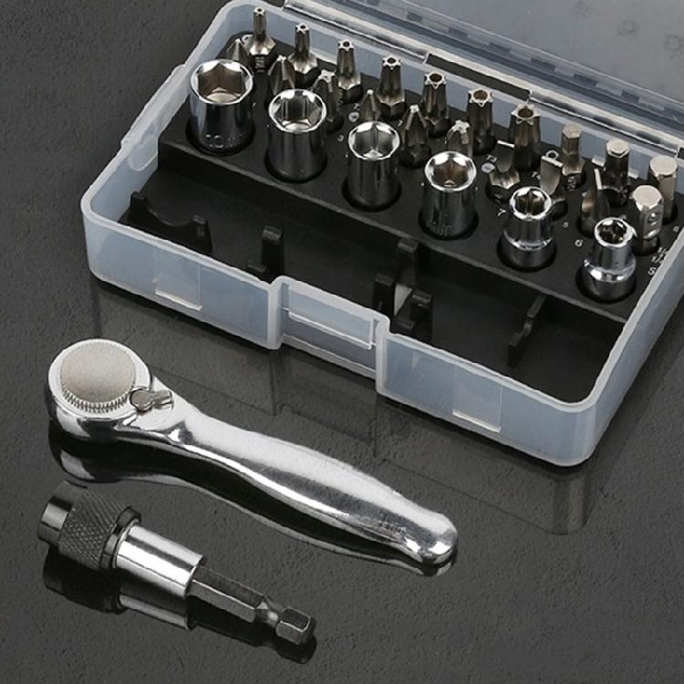 Precise Ratcheting Wrench Tool Set With 72 Tooth Mechanism Magnetic Bits And Ergonomic Grip For Electronics Maintenance