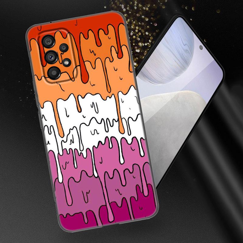 Pastell Kawaii Schmelzen Lesben Stolz LGBTQ Fall Für Samsung A21 A30 A50 A52 S A13 A22 A32 A53 A73 5G A11 A12 A31 A51 A70 A71 A72