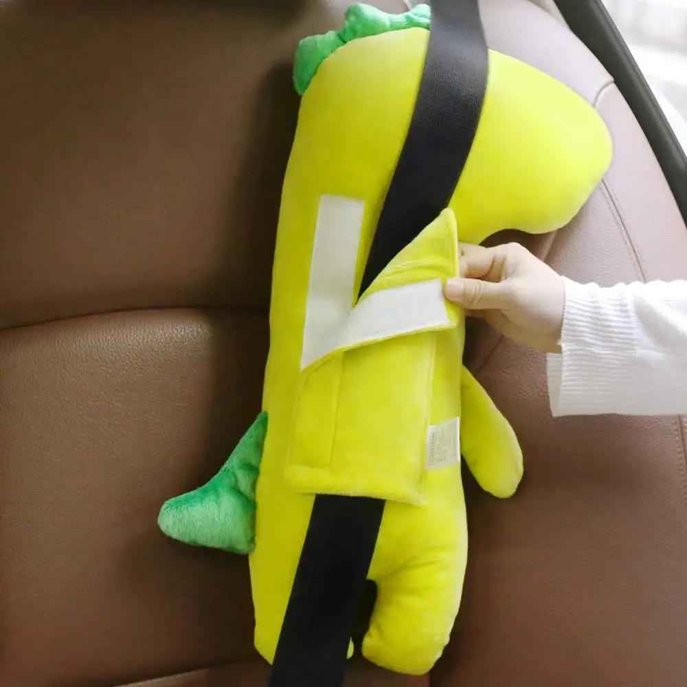 Seat Belt Pillow for Kids,Dinosaur Car Pillow for Kids,Toddler Seat Belt Cushion Seatbelt Cover for Girl Boy Baby Car Stroller