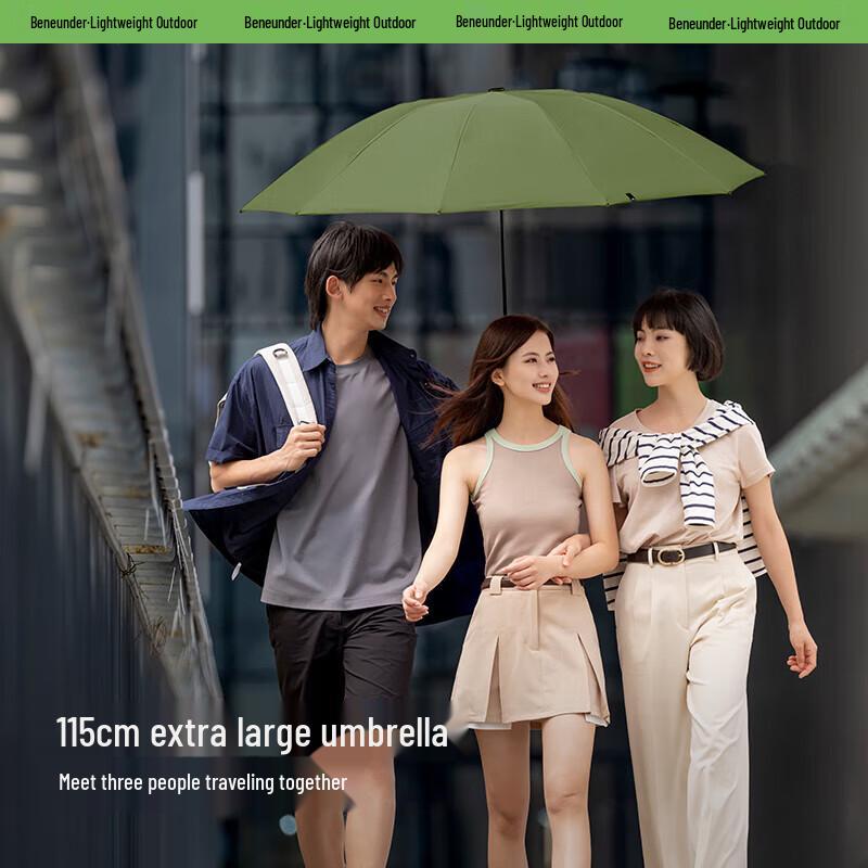 Jianoxia Reinforced Tri-fold Manual Umbrella