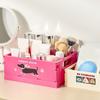 Dopamine Foldable Storage Basket Cartoon Stationery Cosmetic Rack Sundry Organizer  Desktop