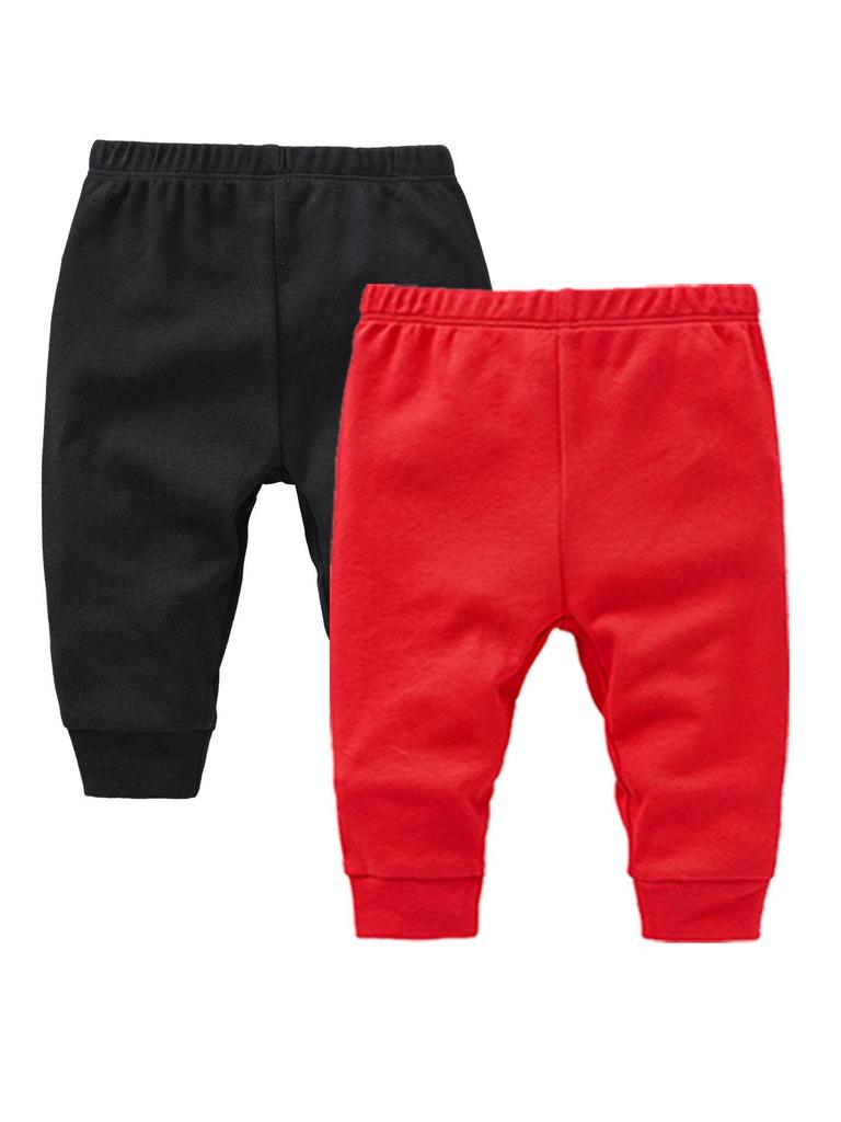 Pure Cotton Newborn Crawling Pants Set – Two-Piece Base Layer for Boys and Girls