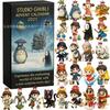 2025 Klassischer Studio Ghibli Anime Weihnachts-Adventskalender Spielzeugfigur Sammlerstück Cosplay-Zubehör Trendiger Countdown Blind Box