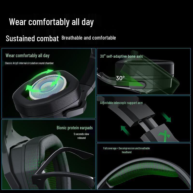 XIBERIA V13Upro Wired USB Gaming Headset with 7.1 Surround Sound