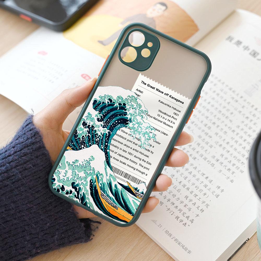 Fashion Japan The Great Wave Off Kanagawa Phone Case For iPhone 15 14 13 12 11 Pro Max Mini XS X XR 7 8 Plus Cover Art Fundas