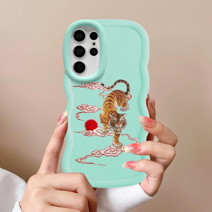 Flower Tiger Soft Phone Cover Case for Samsung Galaxy S23 Plus A26 A25 S22 Ultra S25 S24 S21 S20 FE A34 A54 A24 A36 A55 A35