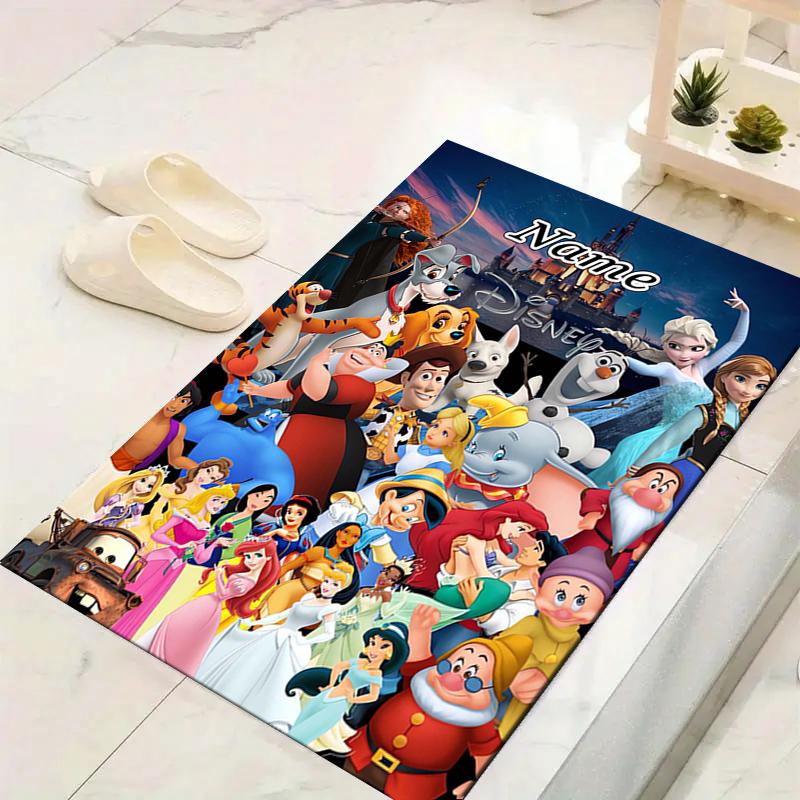Custom 1Pc Snow White Seven Dwarfs Rug Office Carpet Indoor Outdoor Entrance Doormat Nonslip Soft And Comfortable Living Room D916251