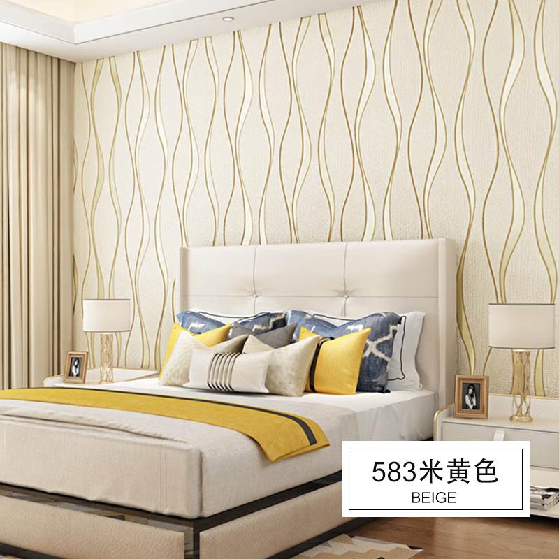 3D Wallpaper Stripe Wallpaper Living Room Background Wallpaper Curve Stripe TV Background Wallpaper Decoration Salon Maison Luxe