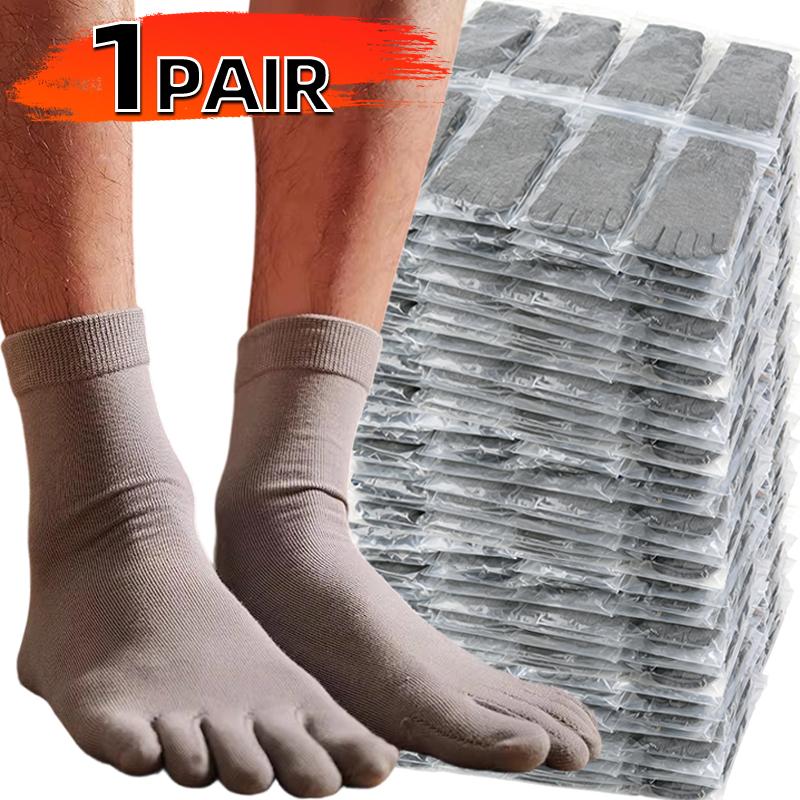 

10pairs Unisex Five Toe Socks Men Women Five Fingers Socks Cotton Soft Breathable Sports Running Solid Color Black White Soks One Size