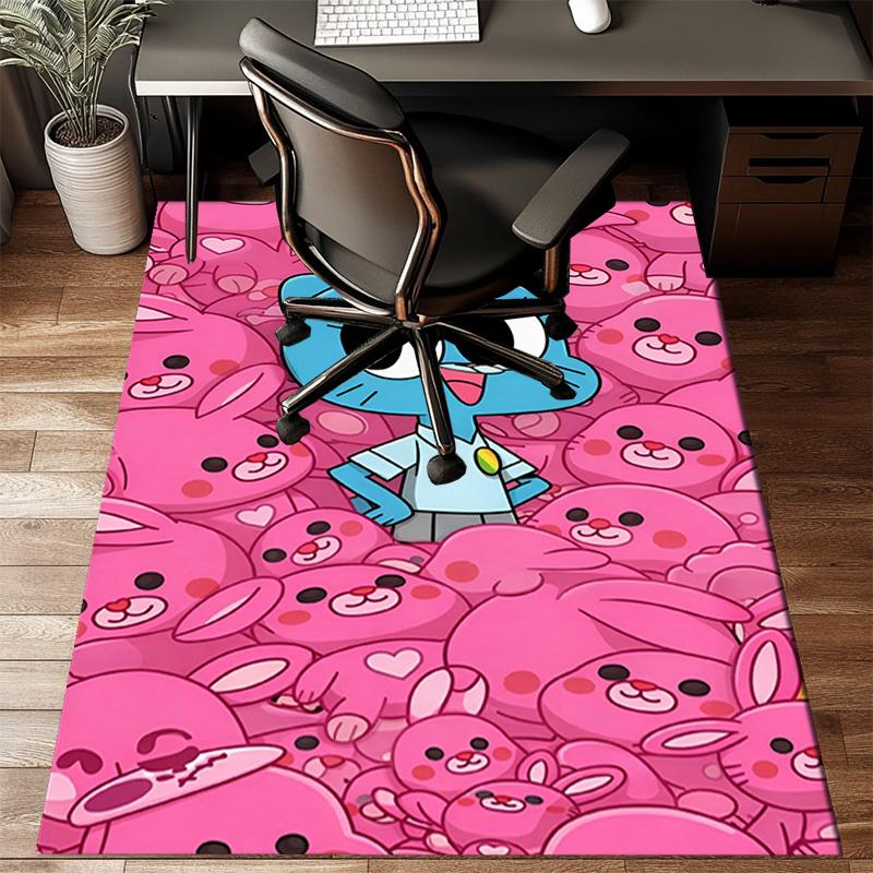 Gum's Colorful Friends Floor Mat for Living Room, Game Rooms, Office, Bedroom, Office Floor Mat Playful Design, Christmas fan gifts