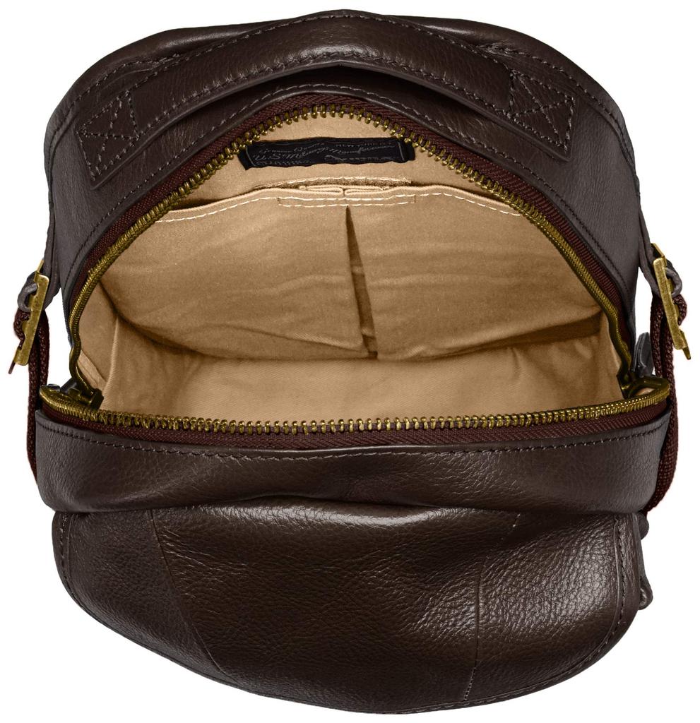 Leather One Shoulder Body Bag AVX5611 Chocolate [Avirex]