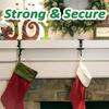 Fireplace Stocking Hook Mantle Garland Hanger Strong Load-bearing Adjustable Design Heavy Duty 2-in-1 Stocking Garland Holder