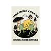 You're Definitely a Funny Poster with Retro Fungi from the '70s, Fancy Hippies, Ball, Dancing Frogs, Canvas, Painting, Wall Art Photography
