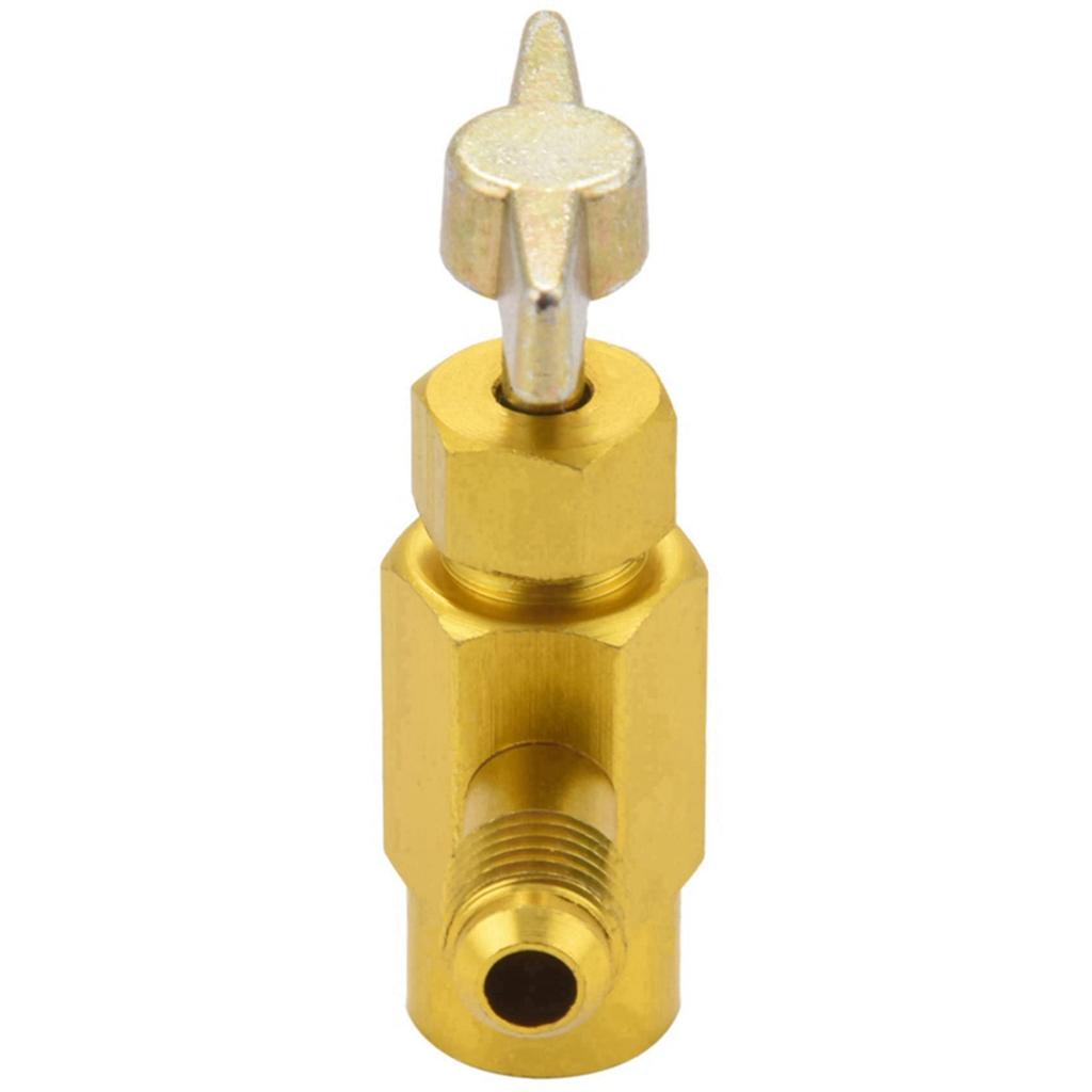 Hlsicna 2pcs 1/4 Sae M14 Thread Adapter R-134A Automotive Air Conditioner Dispensing Bottle Tap Opener Valve