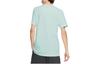 Nike T Shirts Men's Green Crew Neck Moderate Straight Fit BQ1266-336